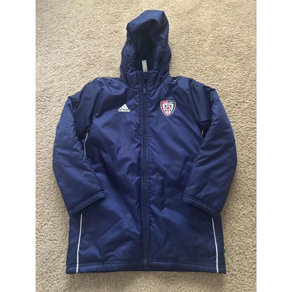 Adidas  Cagliari XS Hooded Coat Jacket Boys Men 2020 collaboration Navy Logo